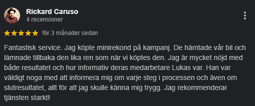 Omdöme från en Carmee-kund
